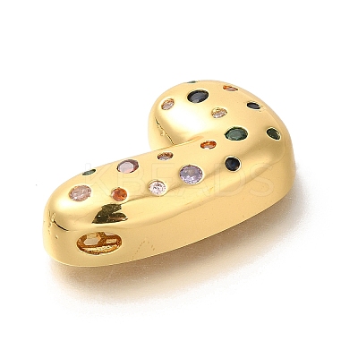 Brass Cubic Zirconia Pendants KK-M295-13G-L-1