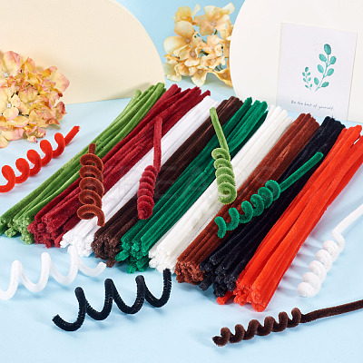 180Pcs 9 Colors DIY Plush Sticks FIND-TA0005-79-1