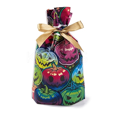 50Pcs Rectangle Halloween Candy Plastic Bags ABAG-U001-01C-1