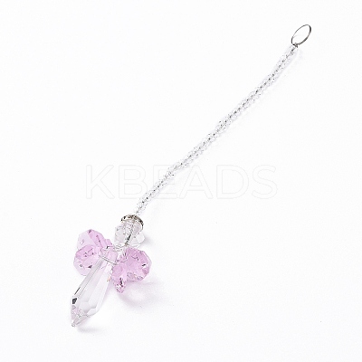 Crystal Fairy Beaded Wall Hanging Decoration Pendant Decoration LS-HJEW-G019-02C-1
