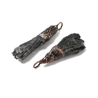 Natural Black Tourmaline Nuggets Big Pendants G-C190-01-1