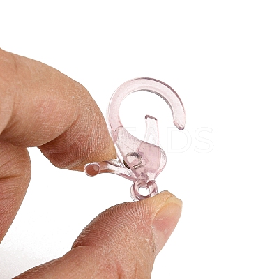 Transparent Plastic Lobster CLaw Clasps KY-H005-A06-1
