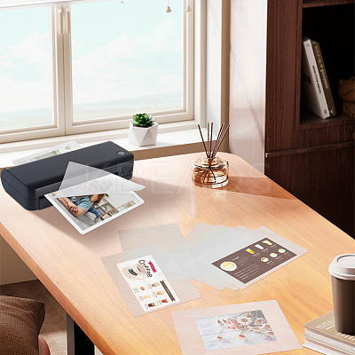 100Pcs Plastic Laminating Pouch Film Photo Protecting Sheets AJEW-WH0606-55B-1