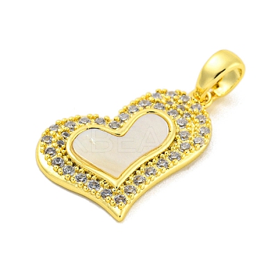 Shell Pendants KK-P263-08G-1