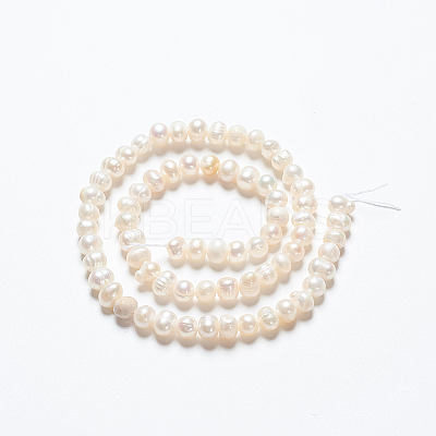 Natural Cultured Freshwater Pearl Beads Strands X-PEAR-L001-F-08-1