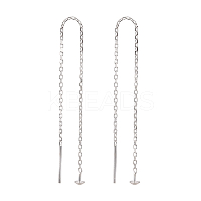 925 Sterling Silver Ear Stud Findings STER-I014-03S-1