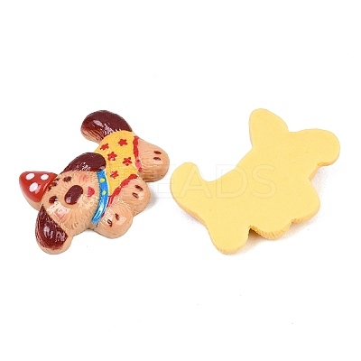 Opaque Resin Cabochons RESI-G125-01-1