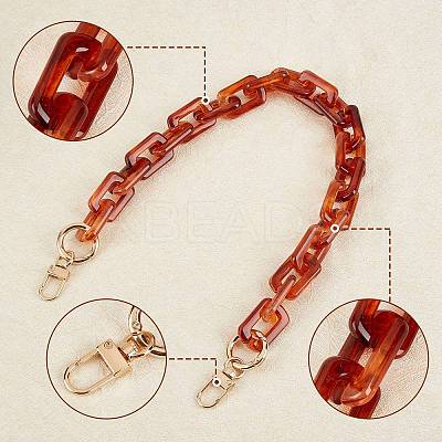 Acrylic Bag Chains Strap FIND-WH0067-49A-1