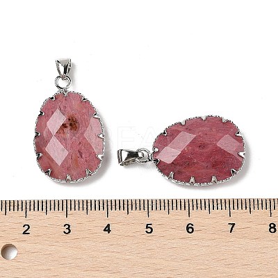 Natural Rhodonite Pendants G-H086-01P-07-1