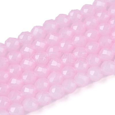 Imitation Jade Glass Beads Strands GLAA-T028-4mm-11E-1