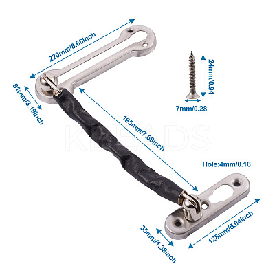 Stainless Steel Swing Bar Door Lock LS-SW-TAC0002-02E-1