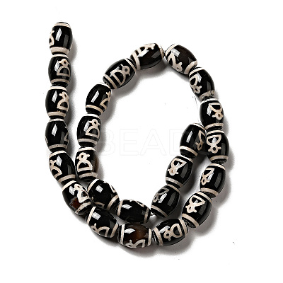 Tibetan Style dZi Beads Strands G-F726-A15-1