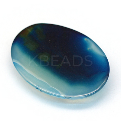 Oval Dyed Natural Striped Agate/Banded Agate Cabochons G-R349-30x40-11-1