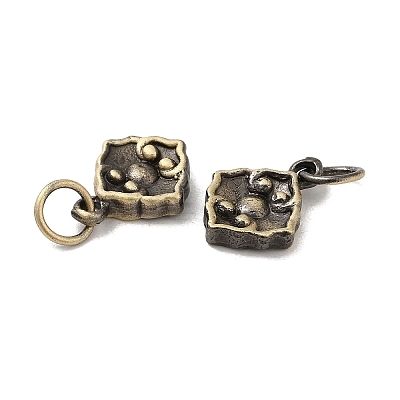 Tibetan Style Rack Plating Brass Pendants KK-Q805-14AB-1