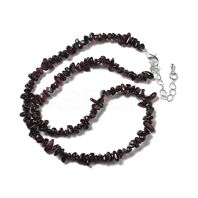 Natural Supper 7 Rutilated Quartz Chip Beaded Necklaces for Men Women NJEW-G159-01N-1