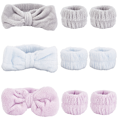 3 Sets 3 Colors Multi-functional Hair Accessories Set for Women OHAR-CN0001-01-1