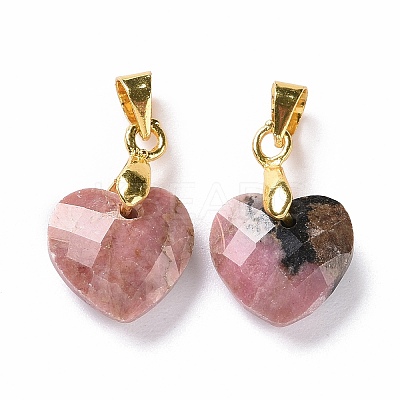 Natural Rhodonite Pendants G-C023-07D-1