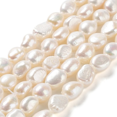 Natural Cultured Freshwater Pearl Beads Strands PEAR-Z002-05-1