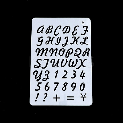 PET Plastic Hollow Painting Silhouette Stencil DRAW-PW0009-05C-1