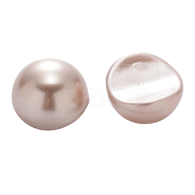Half Round ABS Plastic Imitation Pearl Cabochons MRMJ-Q092-8mm-D05-1