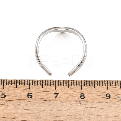 304 Stainless Steel Cuff Open Rings RJEW-Z125-02P-1