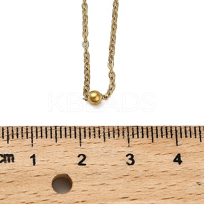 304 Stainless Steel Satellite Chain Necklaces for Women Men NJEW-Q028-12G-1