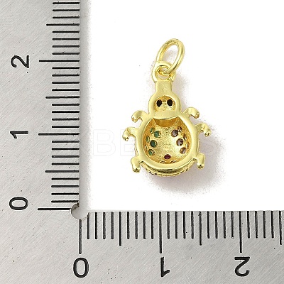 Brass Micro Pave Colorful Cubic Zirconia Charms KK-M283-26D-02-1