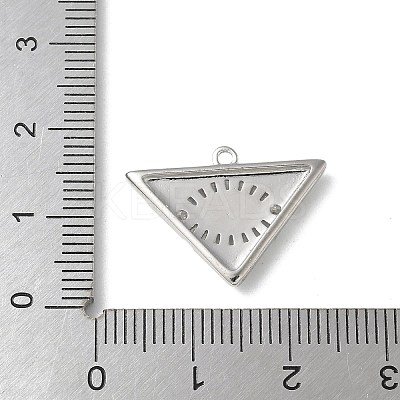 Rack Plating Brass Micro Pave Cubic Zirconia Enamel Pendants KK-P290-56B-P-1