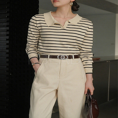 PU Imitation Leather Chain Belts AJEW-WH0270-673D-1