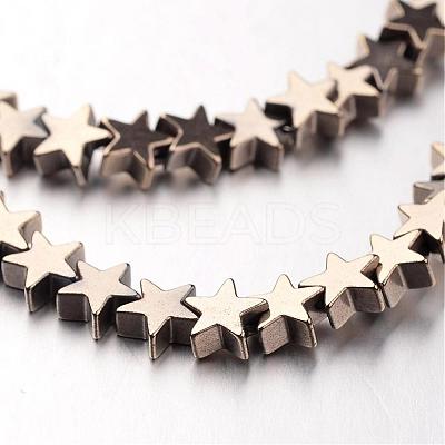 Electroplate Non-magnetic Synthetic Hematite Bead Strands G-F300-24B-06-1