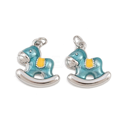 Brass Enamel Pendants KK-B157-25P-1