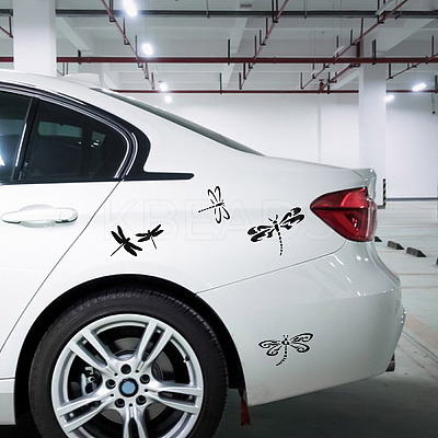 8 Sheets 4 Styles PET Waterproof Car Stickers STIC-GF0001-10B-1