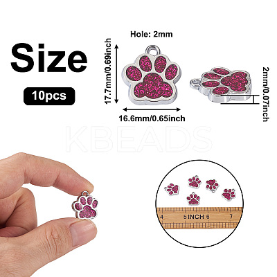 Alloy+Enamel Pendants ENAM-TAC0001-05I-1