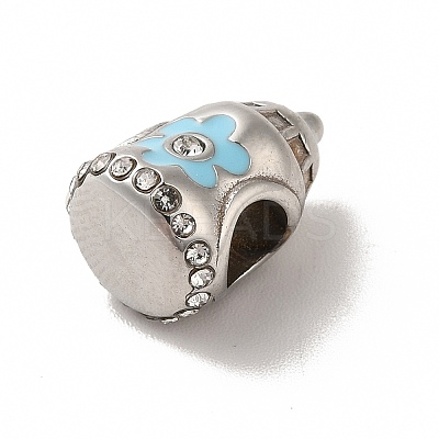 304 Stainless Steel Enamel European Beads STAS-G308-24P-1