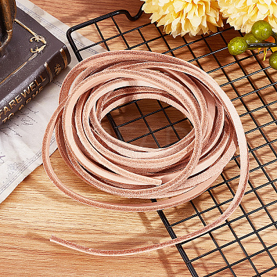 Flat Cowhide Leather Cord WL-GF0001-10A-01-1