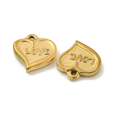 Valentine's Day 304 Stainless Steel Charms STAS-P356-31G-1