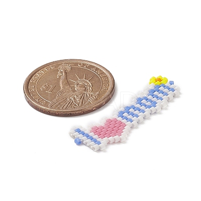 3Pcs 3 Color Handmade Loom Pattern MIYUKI Seed Beads PALLOY-MZ00052-1