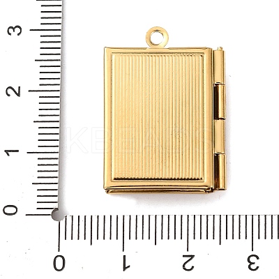 304 Stainless Steel Locket Pendants STAS-K329-01A-G-1
