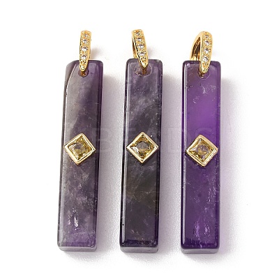Natural Amethyst Pendants GG-CBA51ED-01G-03-1