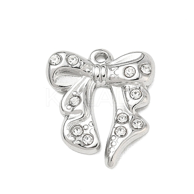 304 Stainless Steel Rhinestone Pendants SA-CBAAE04-05A-P-1