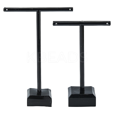 T Bar Organic Glass Earring Display Stand EDIS-G001-02-1