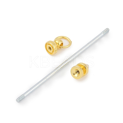 Alloy Bar Beadable Keychain for Jewelry Making DIY Crafts KEYC-A015-01G-1
