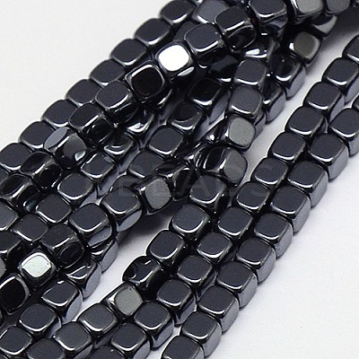 Electroplate Non-magnetic Synthetic Hematite Beads Strands G-J172-2x2mm-04-1