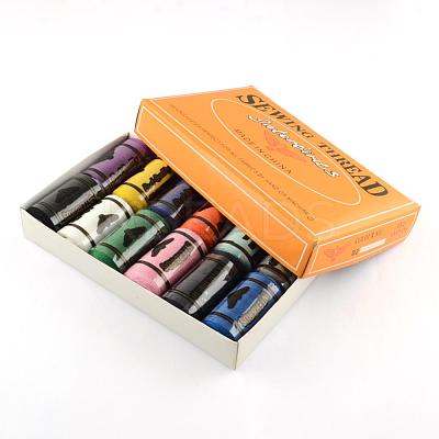 402 Polyester Sewing Thread Cords for Cloth or DIY Craft OCOR-R028-B03-1