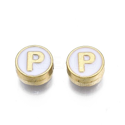Alloy Enamel Beads X-ENAM-N052-006-01P-RS-1