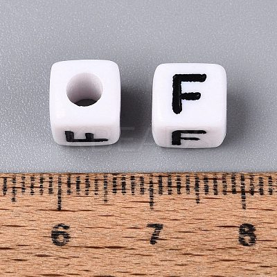 Opaque Acrylic Beads SACR-N020-04A-F-1