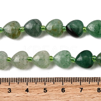 Natural Green Strawberry Quartz Beads Strands G-F799-C02-01-1