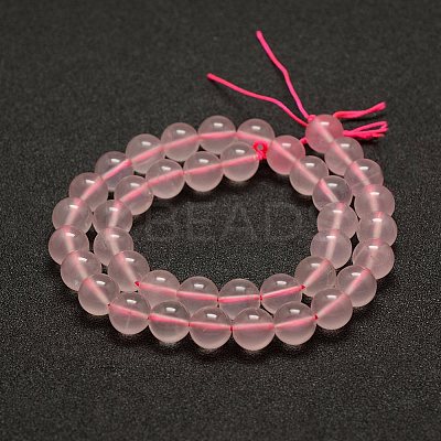 Natural Rose Quartz Beads Strands G-G735-47-4mm-1
