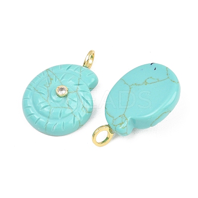 Synthetic Turquoise Pendants G-H353-02G-09-1