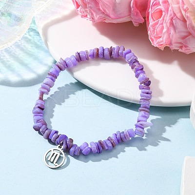 Constellation Non-Tarnish 304 Stainless Steel Charms Bracelets BJEW-JB12480-03-1